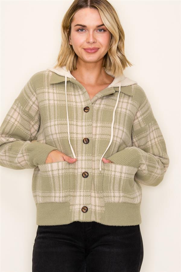 Jacket Button with Hoddie