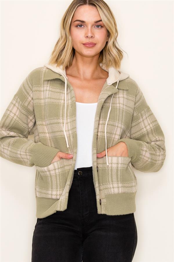 Jacket Button with Hoddie