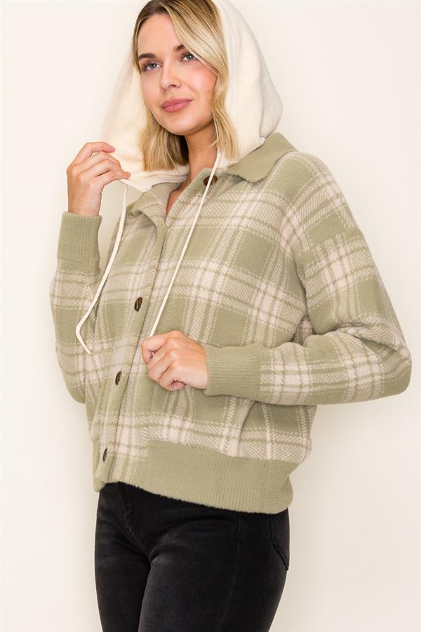 Jacket Button with Hoddie