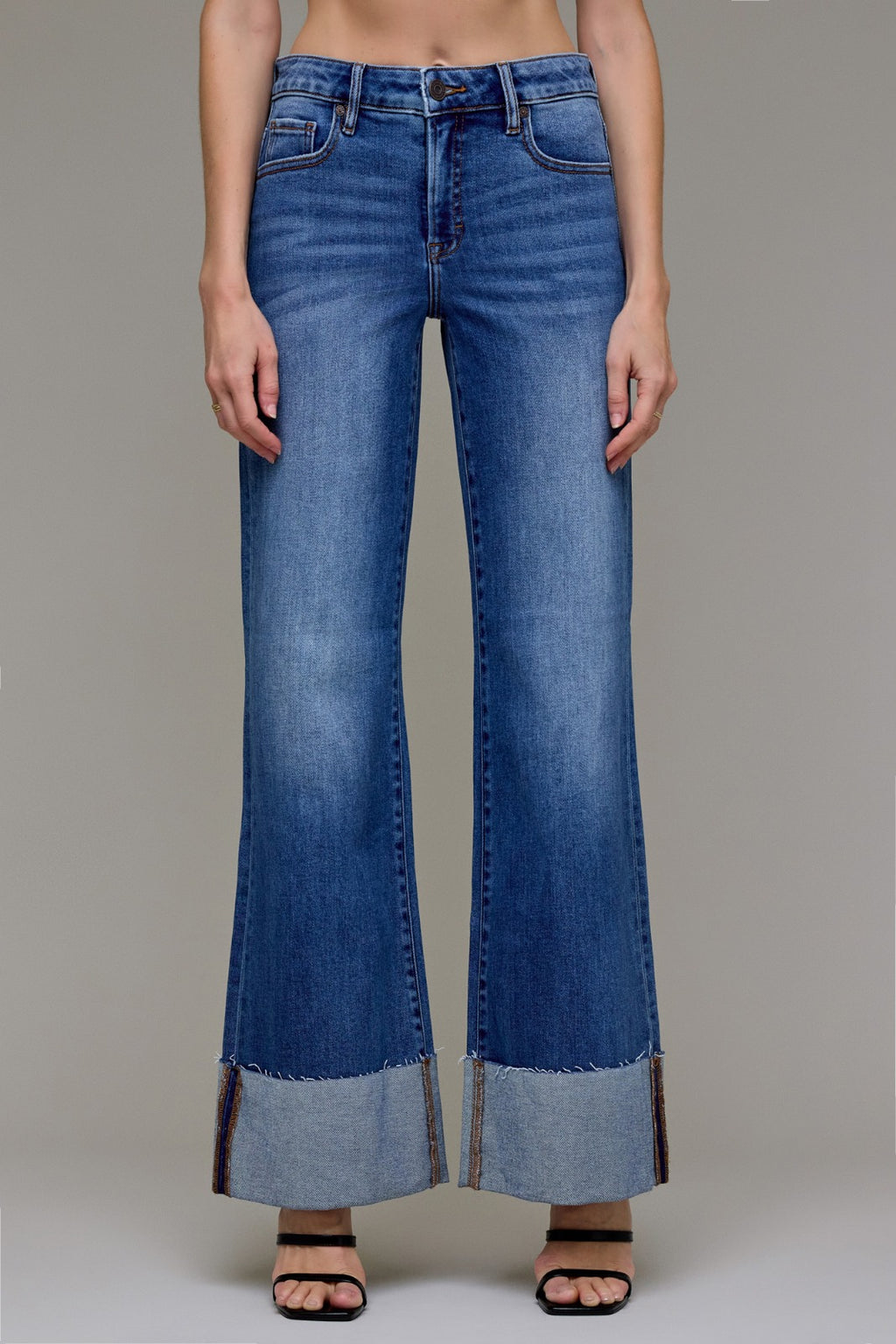 HIGH RISE HAPPI COMFORT FLARE JEANS