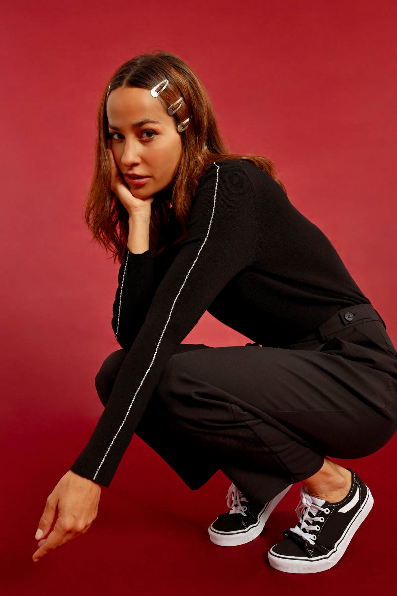 KNITTED UNDERSWEATER WITH SPARKLES