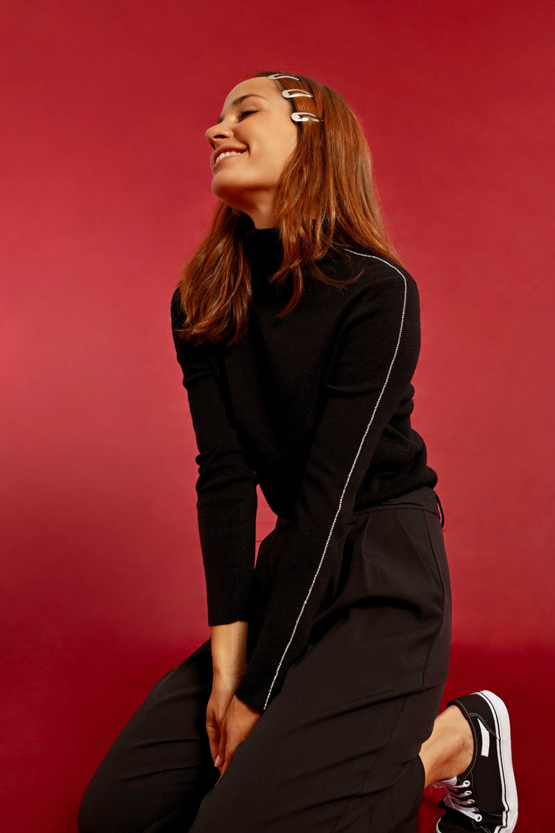 KNITTED UNDERSWEATER WITH SPARKLES