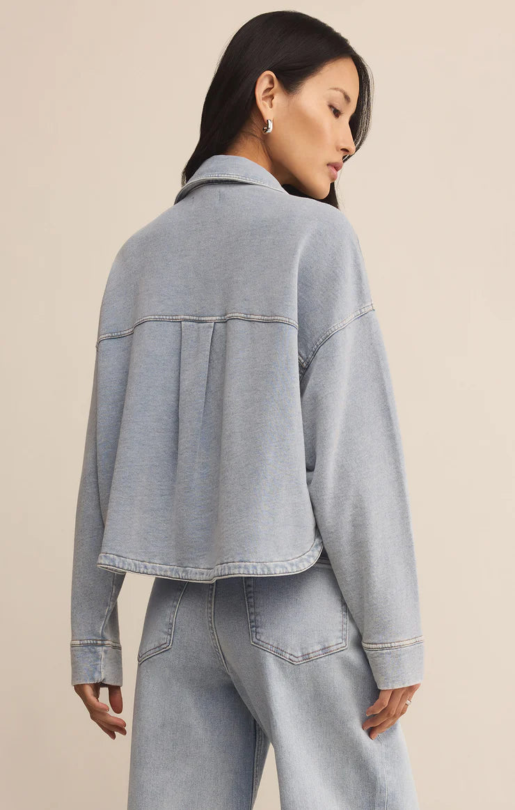 ALL DAY CROPPED DENIM JACKET