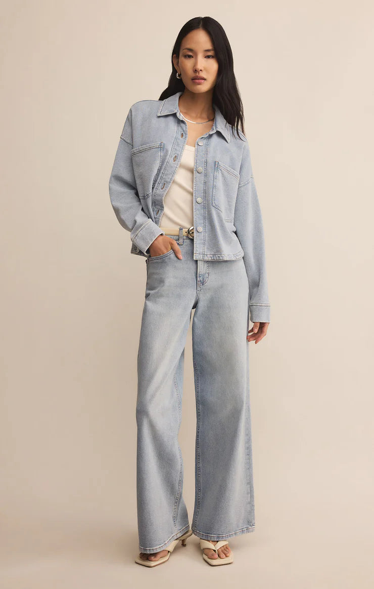 ALL DAY CROPPED DENIM JACKET