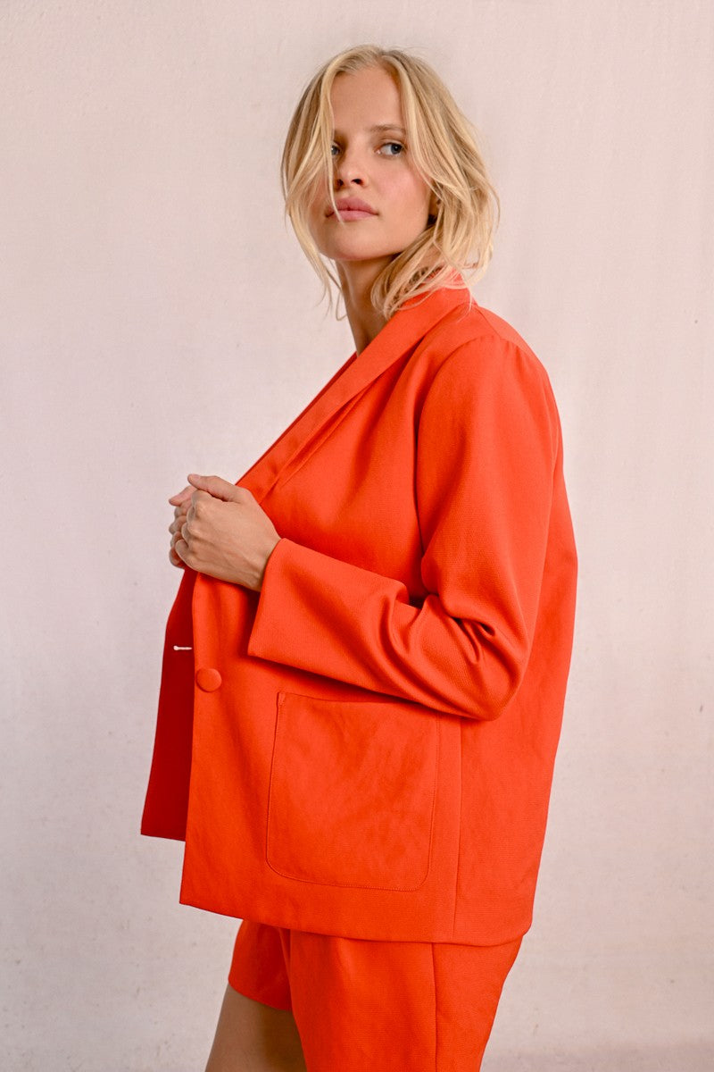 Coral Set Short and Jacket