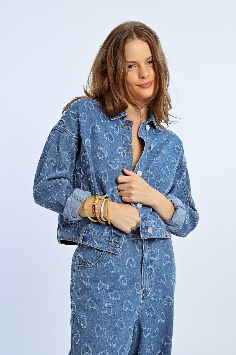 Hearts Jean Jacket