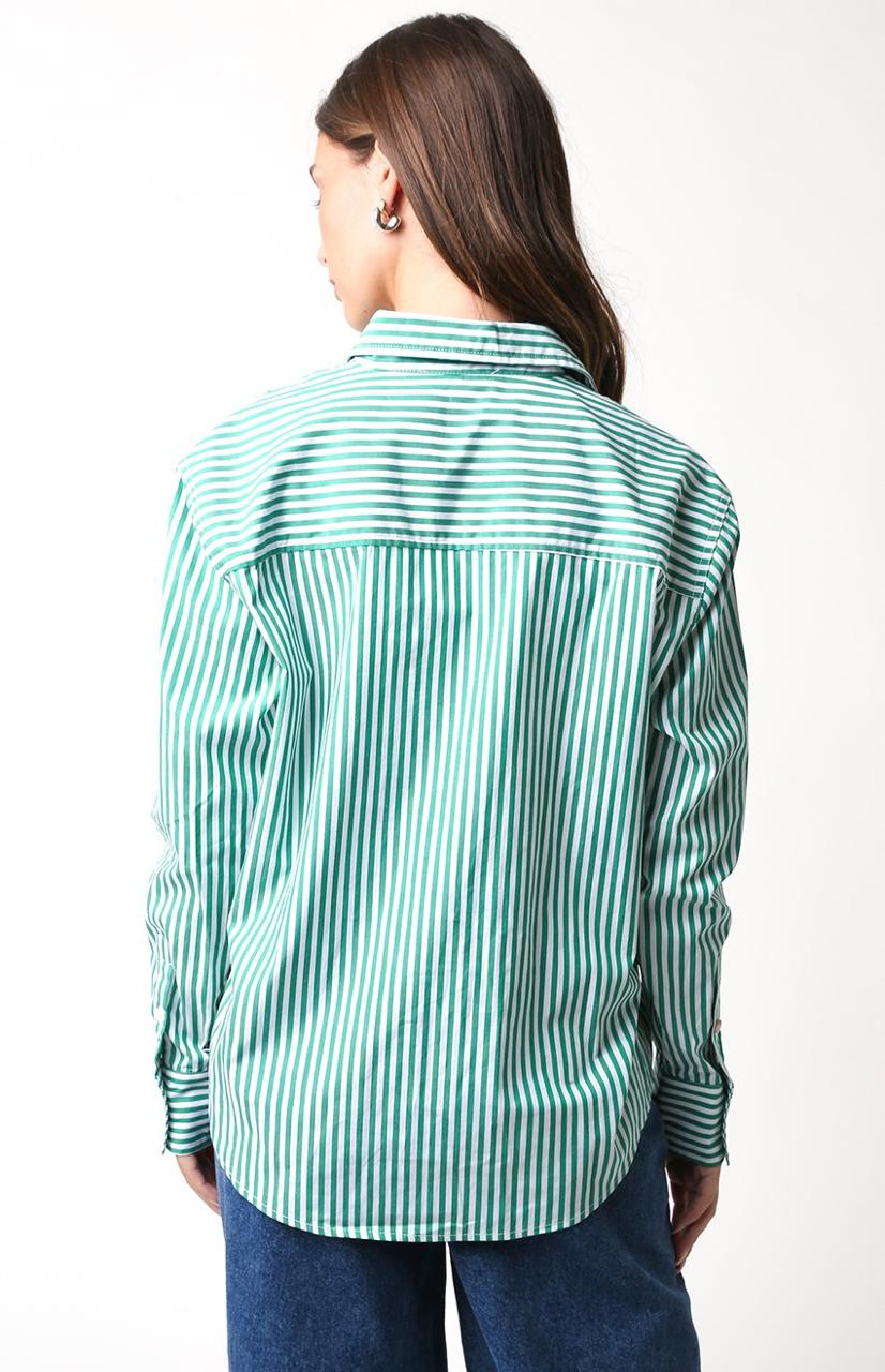 Green Stripe Top