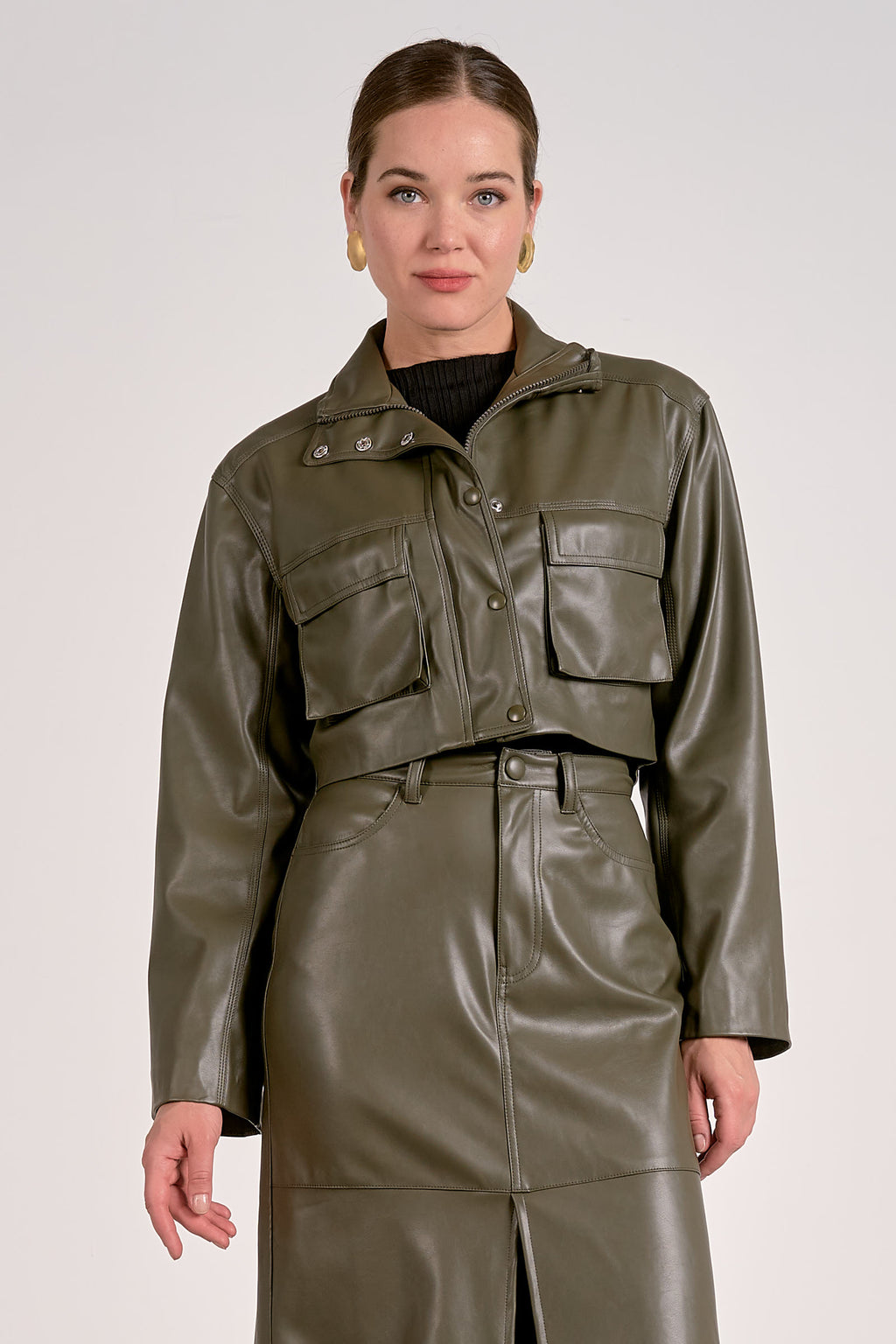 Short Olive Jacket