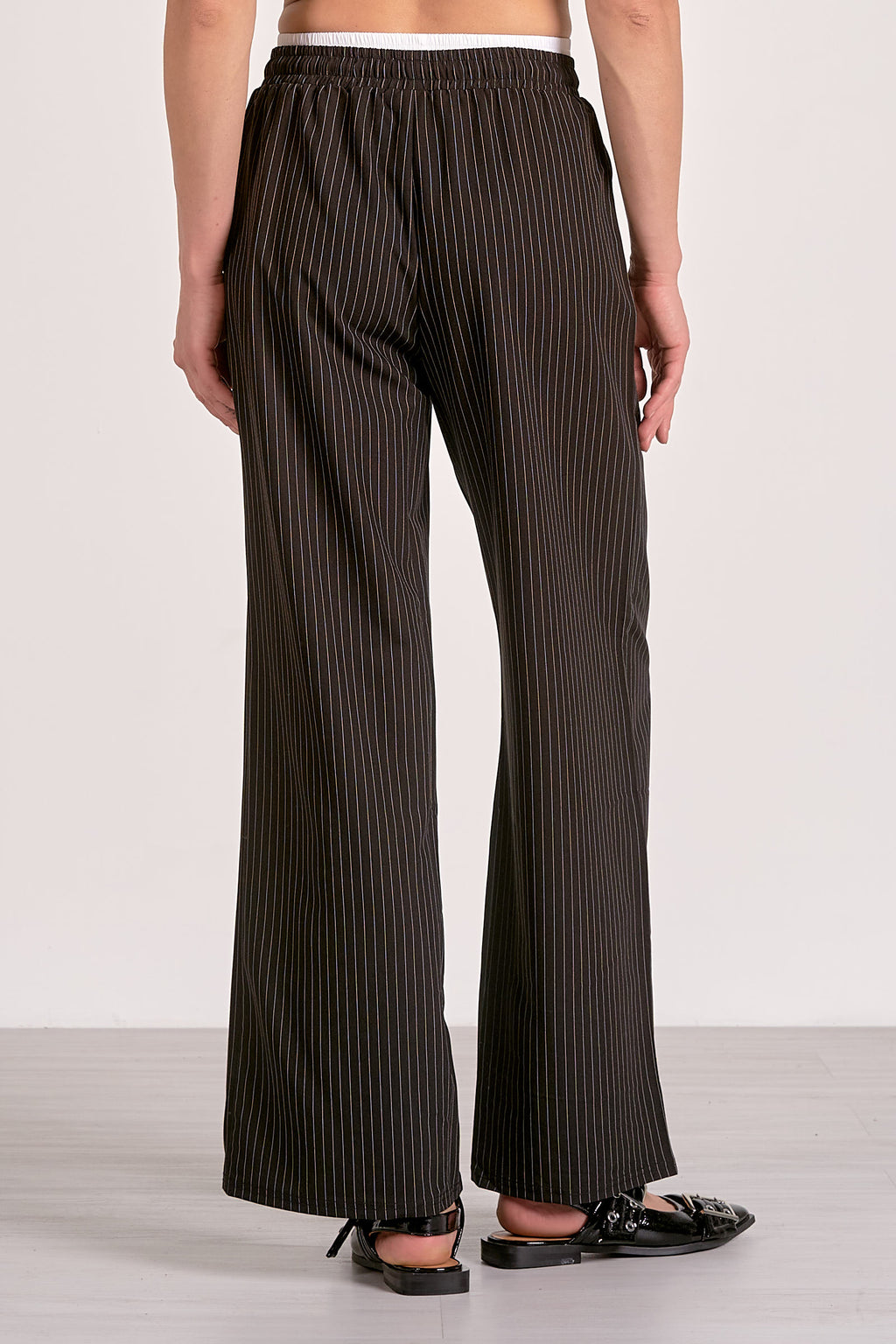 Pants Layered Black Stripe