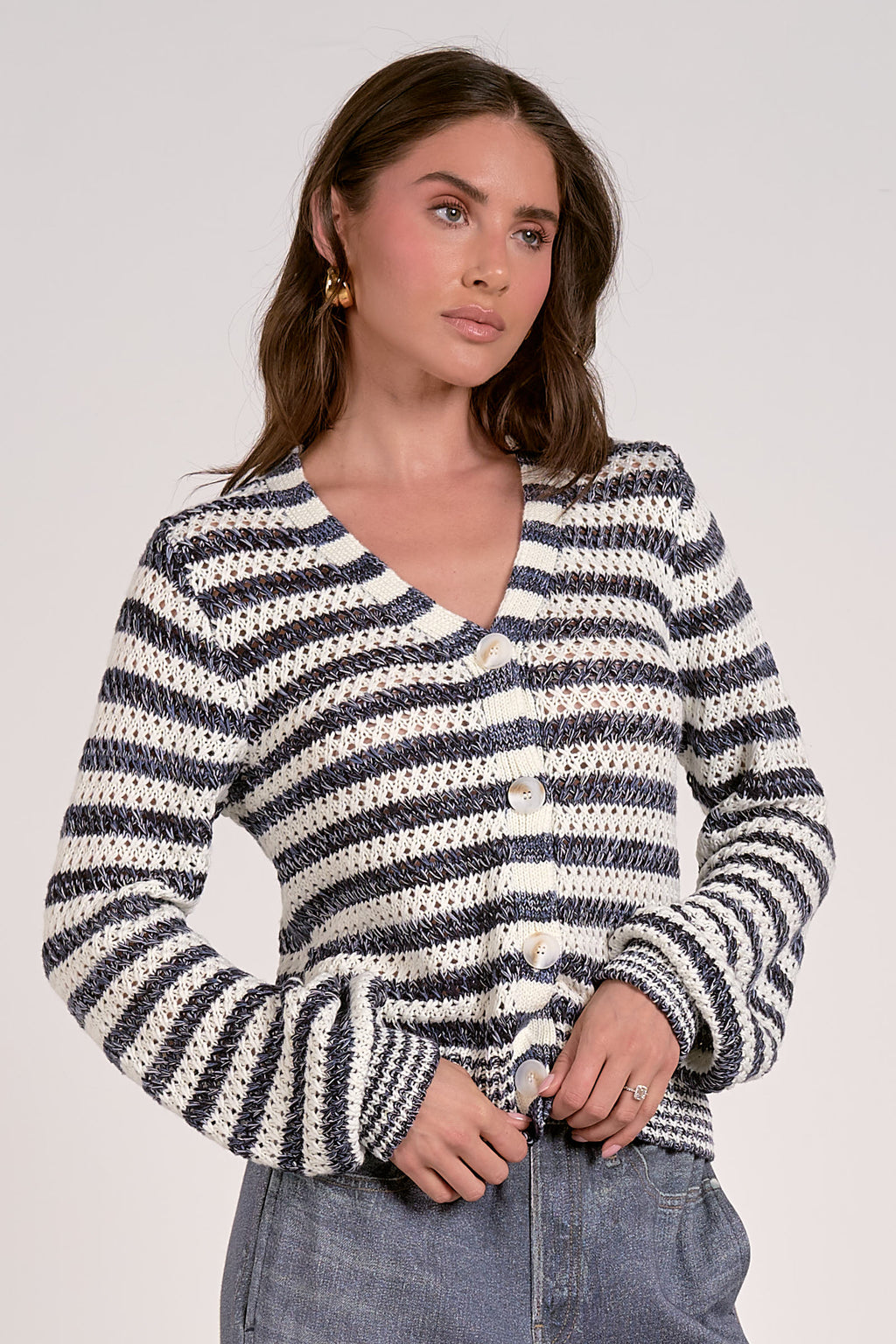 Navy Stripe  Sweater