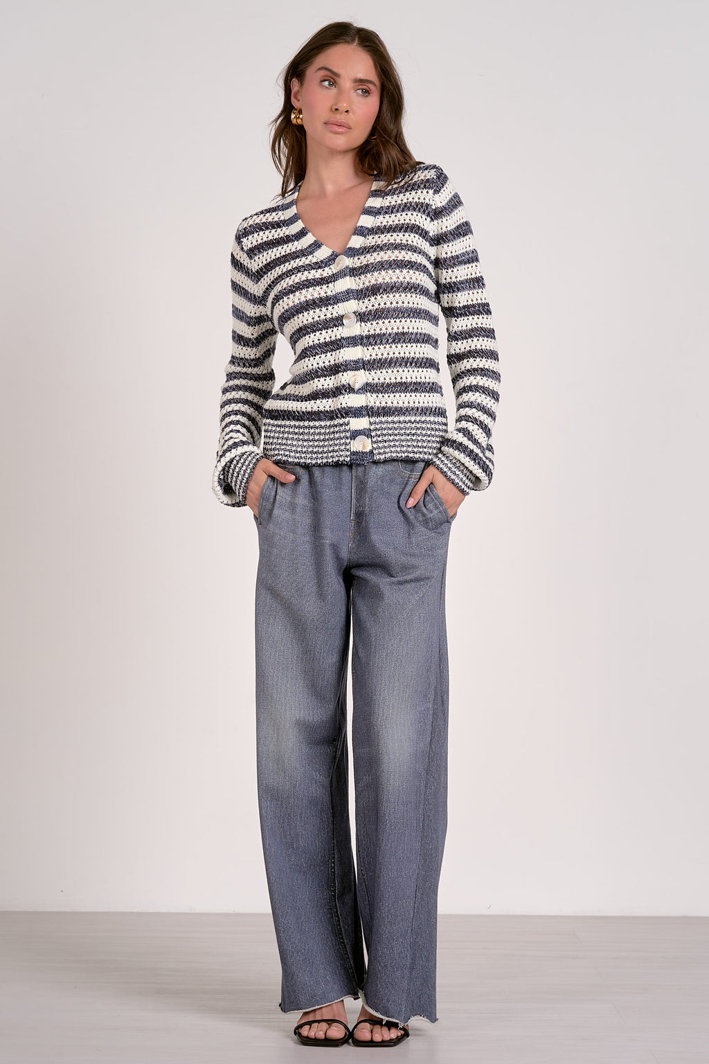 Navy Stripe  Sweater